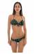 Biqu�ni push up estampado preto Bordado Balconet