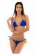 Biquni color block azul amarelo Color Yellow Blue
