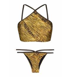 Cropped calcinha estampa fio com brilho Cropped Strappy Reluzente