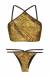 Cropped calcinha estampa fio com brilho Cropped Strappy Reluzente