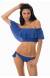 Biqu�ni babado azul Denim Babado