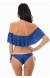 Biqu�ni babado azul Denim Babado