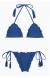 Biquini de lacinho frufru azul denim Denim Frufru