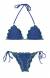 Biqu�ni azul frufru costura fluo Denim Frufru Litoral