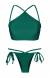 Top cropped texturizado verde Duna Green Cropped Neck