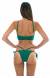 Top cropped texturizado verde Duna Green Cropped Neck
