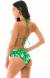 Biquini verde pantanal folhas Folhagem Hot Pant