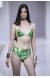 Biquini verde pantanal folhas Folhagem Hot Pant