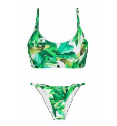 Biquini verde folha Folhagem La�o