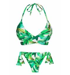 Biquini Folhagem Tropical Folhagem Transpassado