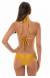 Biqu�ni dourado com calcinha e top regul�vel Gold Cortinao