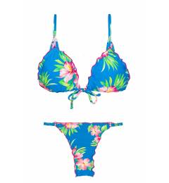 Biquini Flores Ver�o Hookeri Frufru Fixo Fio