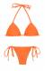 Biquini cortininha laranja Itaparica Tri