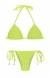 Biquini Florescente Lacinho Lime Tri