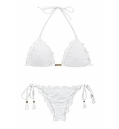 Biquini White Frufru Rolote Marrakesh Branco Frufru