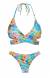 Biquini Ver�o Decote Maxi Flower Transpassado