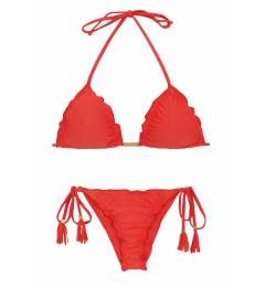 Biquini Frufru vermelho Melancia Eva