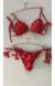 Biquini Frufru vermelho Melancia Eva