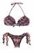 Biqu�ni meia ta�a estampa etnica New Ethnic Push Up