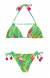 Biqu�ni estampa tropical pompom Paradise Green Detail