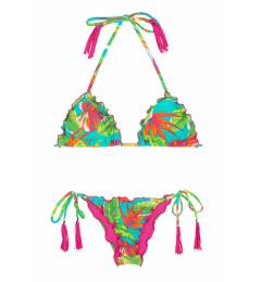 Biqu�ni tropical frufru pompom Paradise Green Frufru