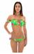 Biqu�ni ciganinha tropical pompom Paradise Green Off Shoulder