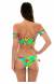 Biqu�ni ciganinha tropical pompom Paradise Green Off Shoulder