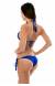 Biquini frufru lacinho com ponteira ouro velho Planet Blue Frufru