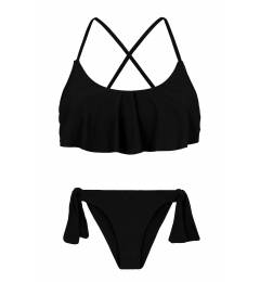 Biquini Ambra Preto Preto Babado