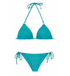 Biqu�ni de lurex azul com brilho Radiante Azul Arg Tri