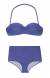 Tomara que caia azul marinho brilhoso Radiante Azul Marinho Hot Pant