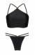 Biquini de tirinhas com lurex Radiante Cropped Neck