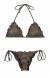 Biquini de lurex preto brilhoso Radiante Preto Frufru