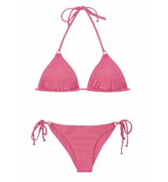 Biqu�ni de lurex rosa com brilho Radiante Rosa Arg Tri