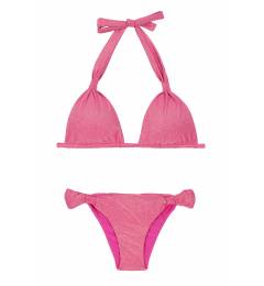 Biqu�ni de lurex regul�vel rosa brilho Radiante Rosa Cortinao