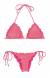 Biquini de lurex frufru rosa cortininha Radiante Rosa Frufru