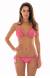 Biquini de lurex frufru rosa cortininha Radiante Rosa Frufru