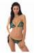 Biquini frufru floral preto Reality Flower Frufru
