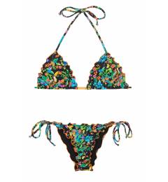 Biqu�ni floral frufru laranja Reality Flower Frufru Orange
