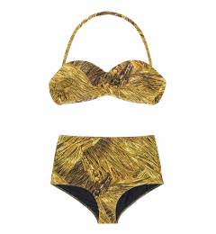 Biquíni tomara que caia calcinha hot pants Reluzente Tomara Que Caia