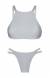 Biquini top cropped prata Silver Cropped