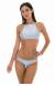 Biquini top cropped prata Silver Cropped