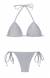 Biqu�ni de lacinho prata Silver Tri