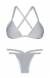 Biqu�ni de tiras strappy prata Silver Triangulo