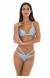 Biqu�ni de tiras strappy prata Silver Triangulo