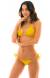 Biquini Amarelo Ouro Rolote Tempero Lacinho