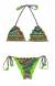 Biquini de frufru estampado com pompom Tricotart Frufru