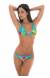 Biqu�ni estampado azul de tiras Tropical Blue Duo