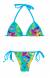 Biqu�ni de lacinho estampado com azul Tropical Blue Triangulo