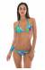 Biqu�ni de lacinho estampado com azul Tropical Blue Triangulo